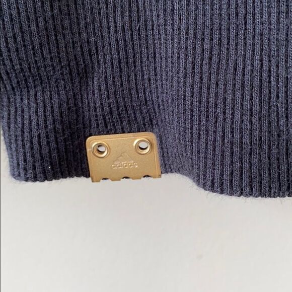 Adidas 3 Stripe back Gold toggle pullover - Picture 8 of 10